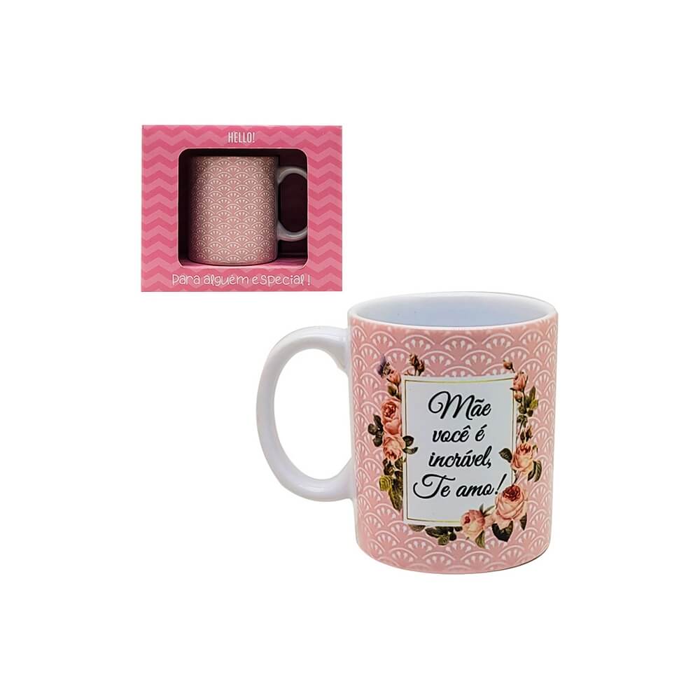CANECA GM MAE INCRIVEL M10-1 CANECA MAE INCRIVEL, CANECA MAE, CANECA CERAMICA MAE, CANECA, MAE-Cozinha