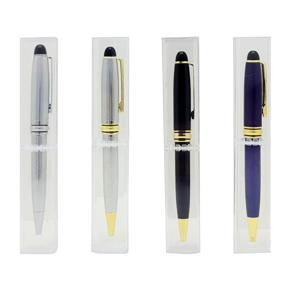 CANETA ESFEROGRAFICA METAL C/ ESTOJO MJ21924-3-Material Escritório