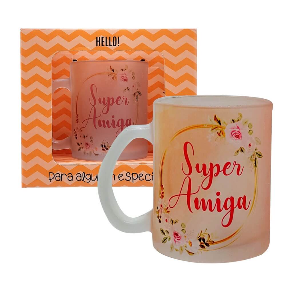 CANECA GM VIDRO AMIGA SUPER 330ML A14-1 CANECA VIDRO SUPER AMIGA 330ML A14-1, CANECA VIDRO SUPER AMIGA, CANECA VIDRO AMIGA, CANECA SUPER AMIGA, CANECA AMIGA, CANECA PRESENTE, CANECA Cozinha
