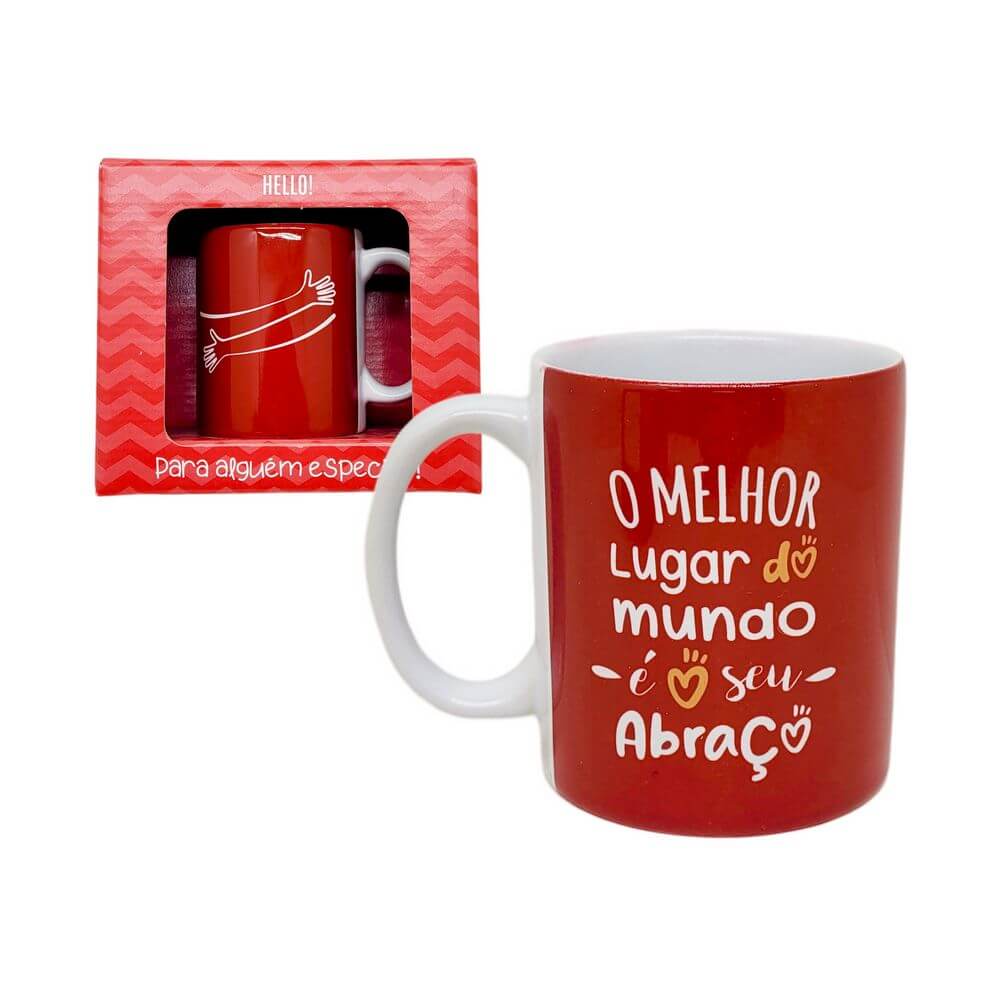 CANECA GM AMOR SEU ABRACO 330ML F15-1 CANECA SEU ABRACO 330ML F15-1, CANECA, ABRACO, CERAMICA, DECORADA, ESTAMPADA, NAMORO, NAMORADA, NAMORADO Cozinha