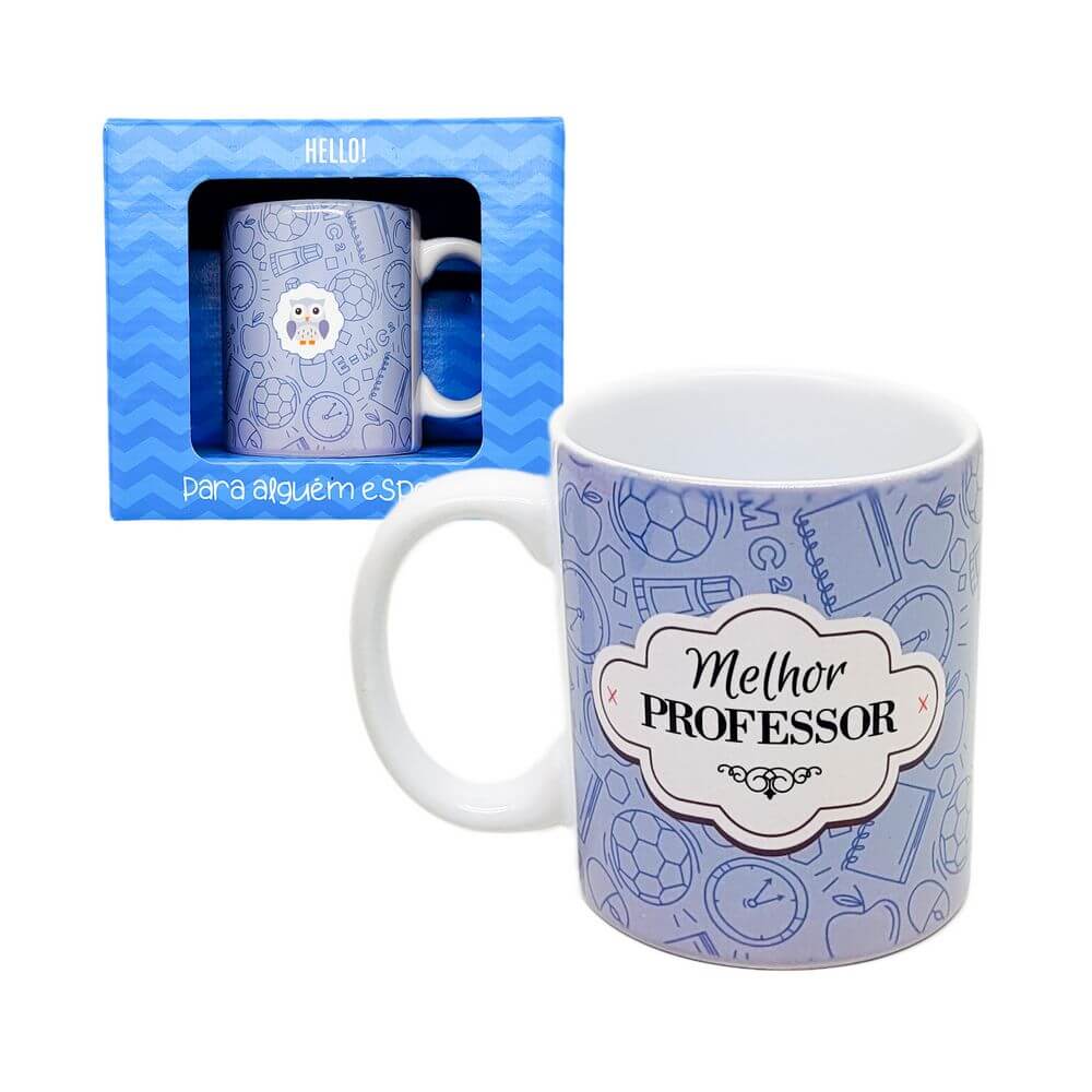 CANECA GM MELHOR PROFESSOR 330ML PR18-1 CANECA MELHOR PROFESSOR 330ML PR18-1, CANECA, CANECA CERAMICA, CANECA PROFESSOR, CANECA DIA DOS PROFESSORES, PRESENTE, CANECA 330ML Cozinha