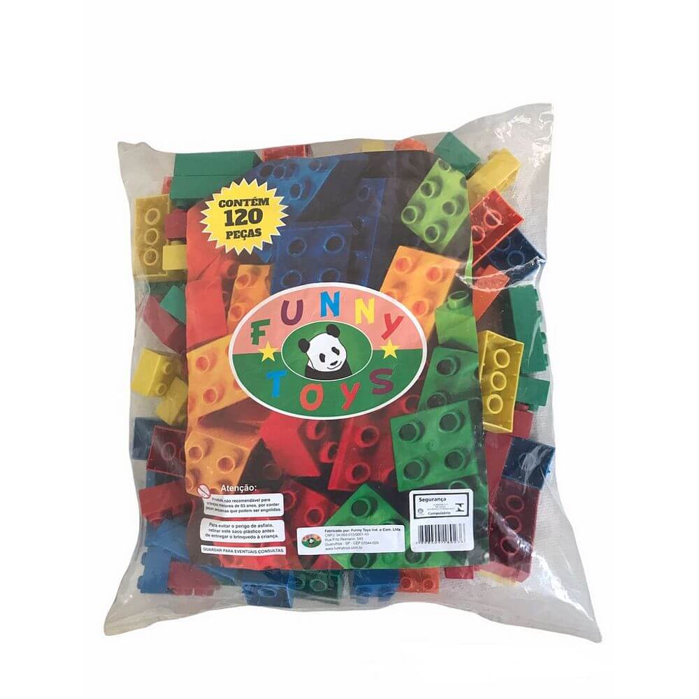 BLOCOS FUNNY BLOCKS 120PCS FB023 FUNNY BLOCKS 120PCS FB023, BLOCOS, BLOCOS DE MONTAR, BLOCOS DE MONTAR 120 PECAS, BLOCOS DE EMPILHAR, BRINQUEDO DE MONTAR, FUNNY TOYS, FUNNY TOYS 120 PECAS-Brinquedos