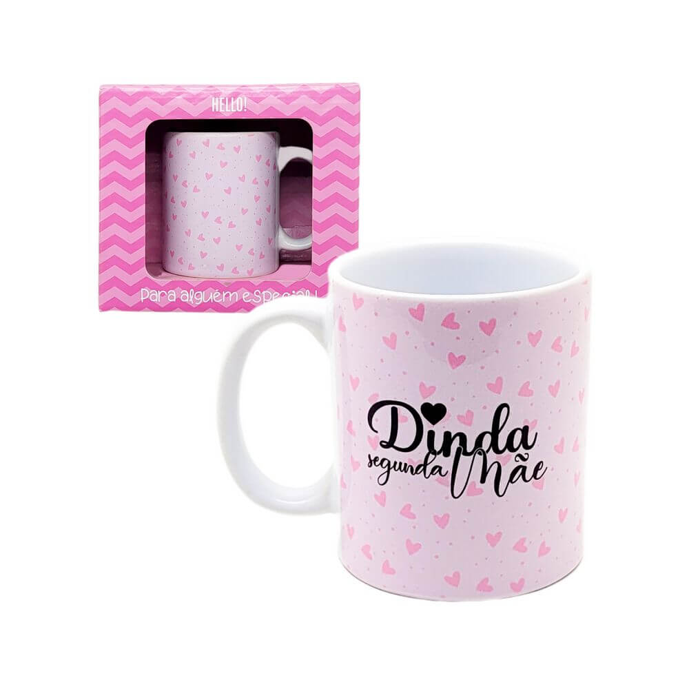 CANECA GM DINDA MAE 330ML D4-1 CANECA DINDA MAE 330ML D4-1, CANECA, CANECA CERAMICA, CANECA DINDA, CANECA PRESENTE, CANECA DECORADA Cozinha