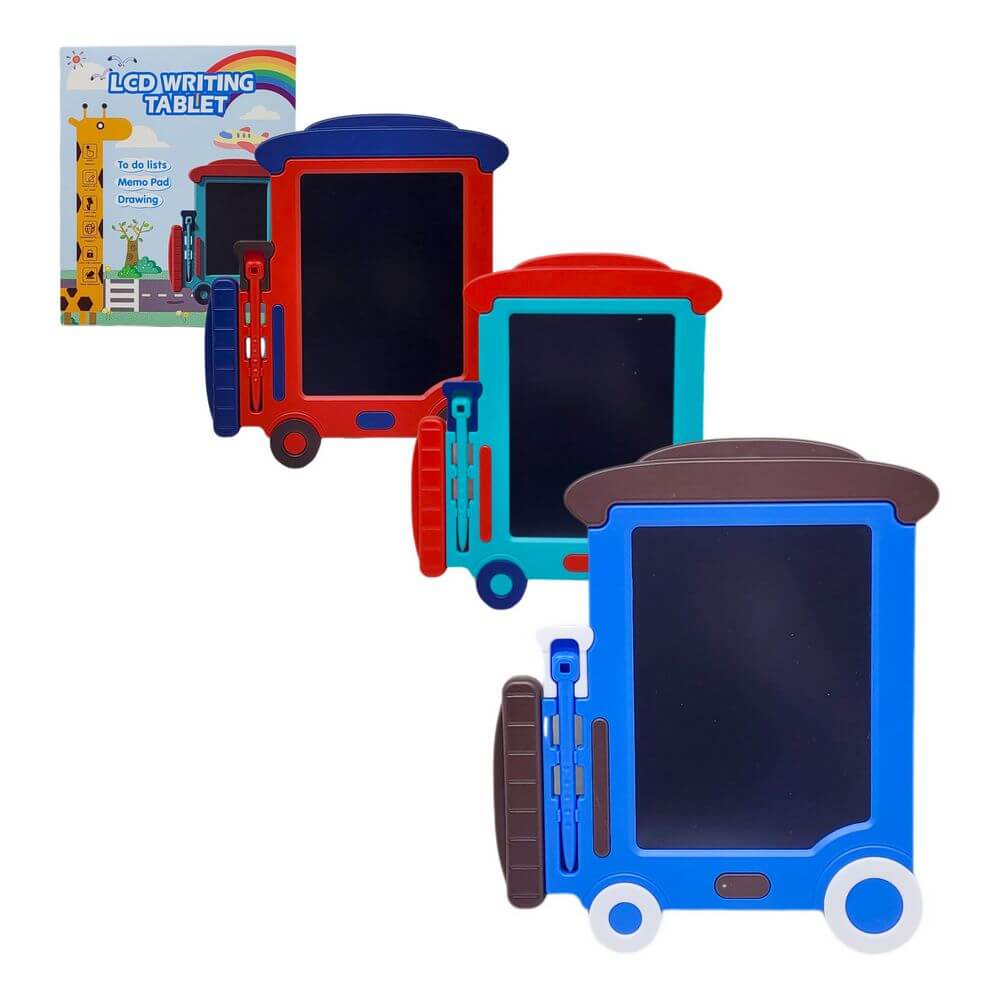 LOUSA MAGICA COLOR TREM 26X21CM TW-323 TABLET LOUSA MAGICA TW-323, TABLET, TABLET MAGICO, LOUSA, LOUSA MAGICA, DESENHO, DESENHAR-Brinquedos