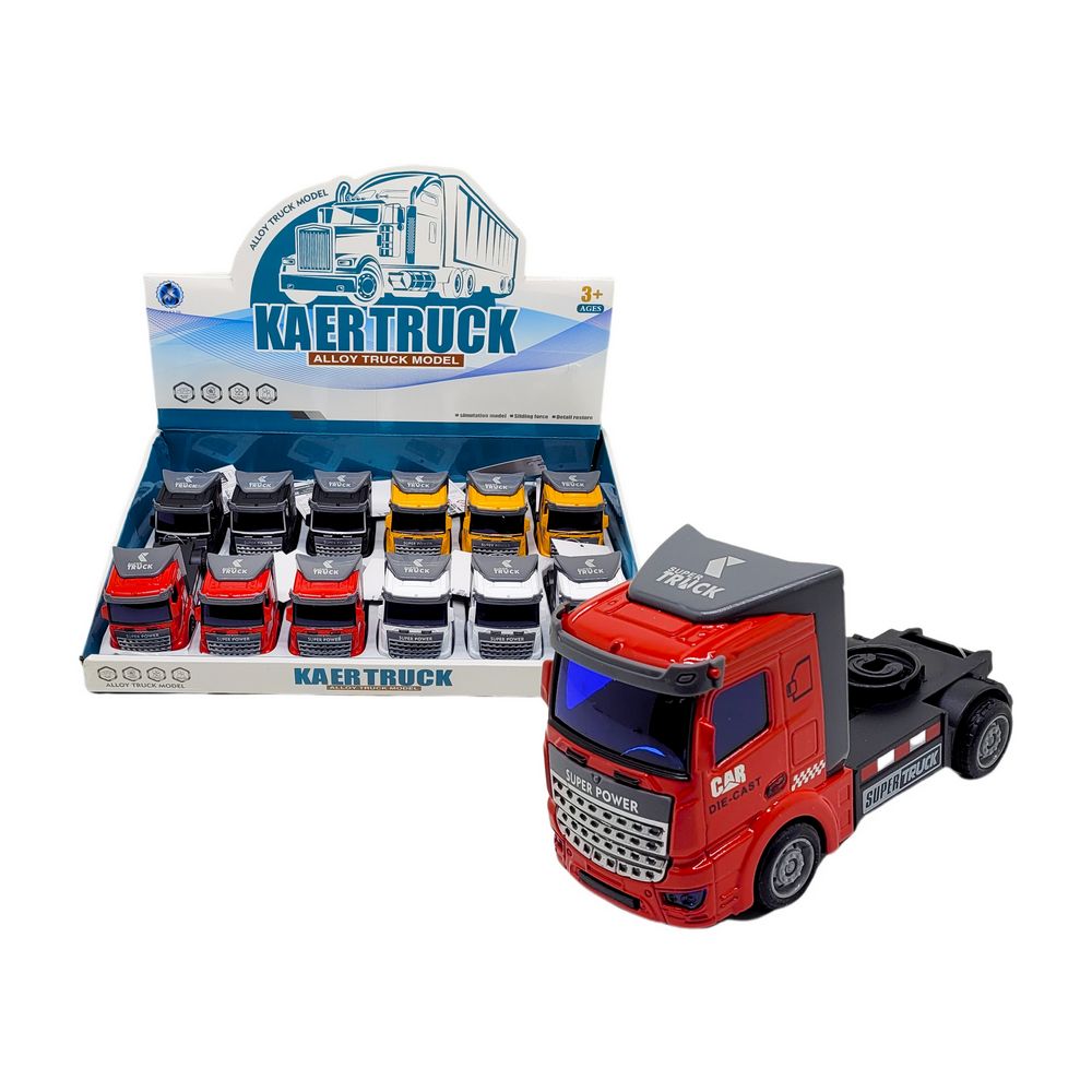 CAMINHAO A FRICCAO SUPER TRUCK 12CM XZ-1625 CAMINHAO SUPER TRUCK XZ-1625, CAMINHAO, CAMINHAO PULLBACK, CAMINHAO BRINQUEDO Brinquedos