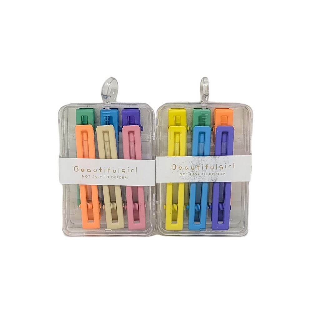 BICO DE PATO C/6 PCS LTH5840-B982-1 KIT TIC TAC LTH5840-B982-1, PRESILHA, ACESSORIOS DE CABELO, ARTIGOS COSMETICOS, MINI LTT Beleza & Saude