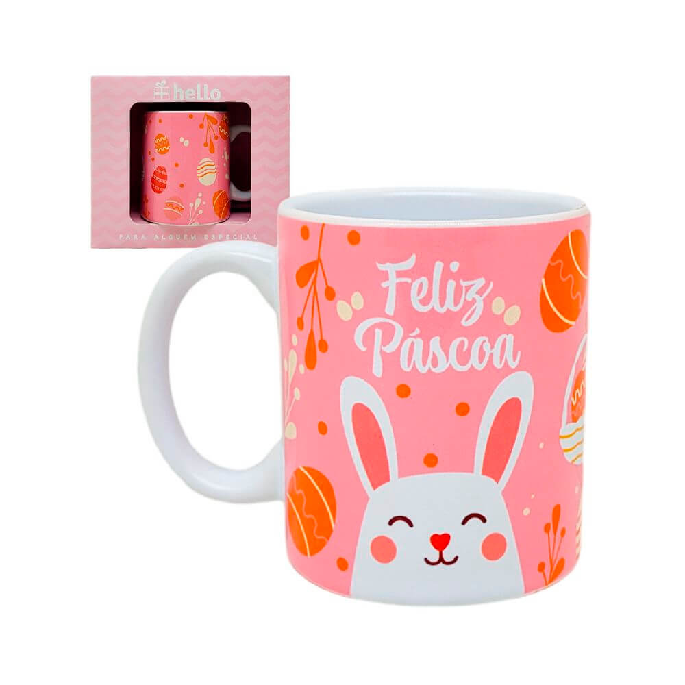 CANECA PASCOA GM ROSA 330ML P13-1 CANECA FELIZ PASCOA ROSA 330ML P13-1, CANECA PASCOA, CANECA PASCOA ROSA, CANECA PRESENTE, CANECA DE CERAMICA, CANECA HELLO, CANECA, PASCOA-Produtos de Época