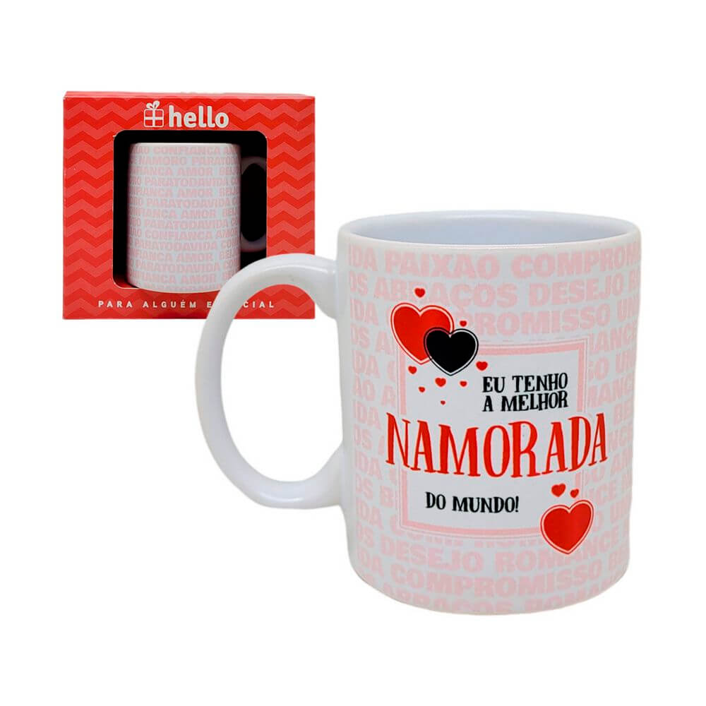 CANECA GM MELHOR NAMORADA 330ML N19-1 CANECA MELHOR NAMORADA 330ML N19-1, CANECA NAMORADA, CANECA MELHOR NAMORADA, CANECA PRESENTE, CANECA DE CERAMICA, CANECA HELLO, CANECA, NAMORADA, DIA DOS NAMORADOS Cozinha