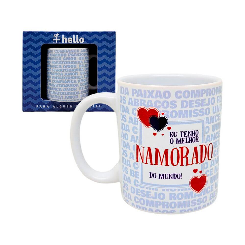 CANECA GM MELHOR NAMORADO 330ML N20-1 CANECA MELHOR NAMORADO 330ML N20-1, CANECA NAMORADO, CANECA MELHOR NAMORADO, CANECA PRESENTE, CANECA DE CERAMICA, CANECA HELLO, CANECA, NAMORADO, DIA DOS NAMORADOS Cozinha