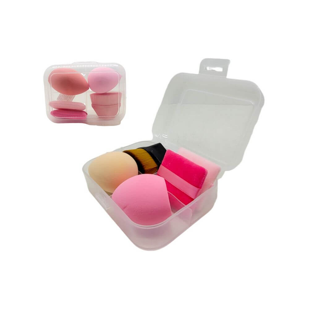 ESPONJA P/ MAQUIAGEM 4PCS LTH6248-B506 KIT C/4 ESPONJA LTH6248-B506, KIT ESPONJA, ESPONJA, BELEZA, MAQUIAGEM, ARTIGOS COSMETICOS, Beleza & Saude