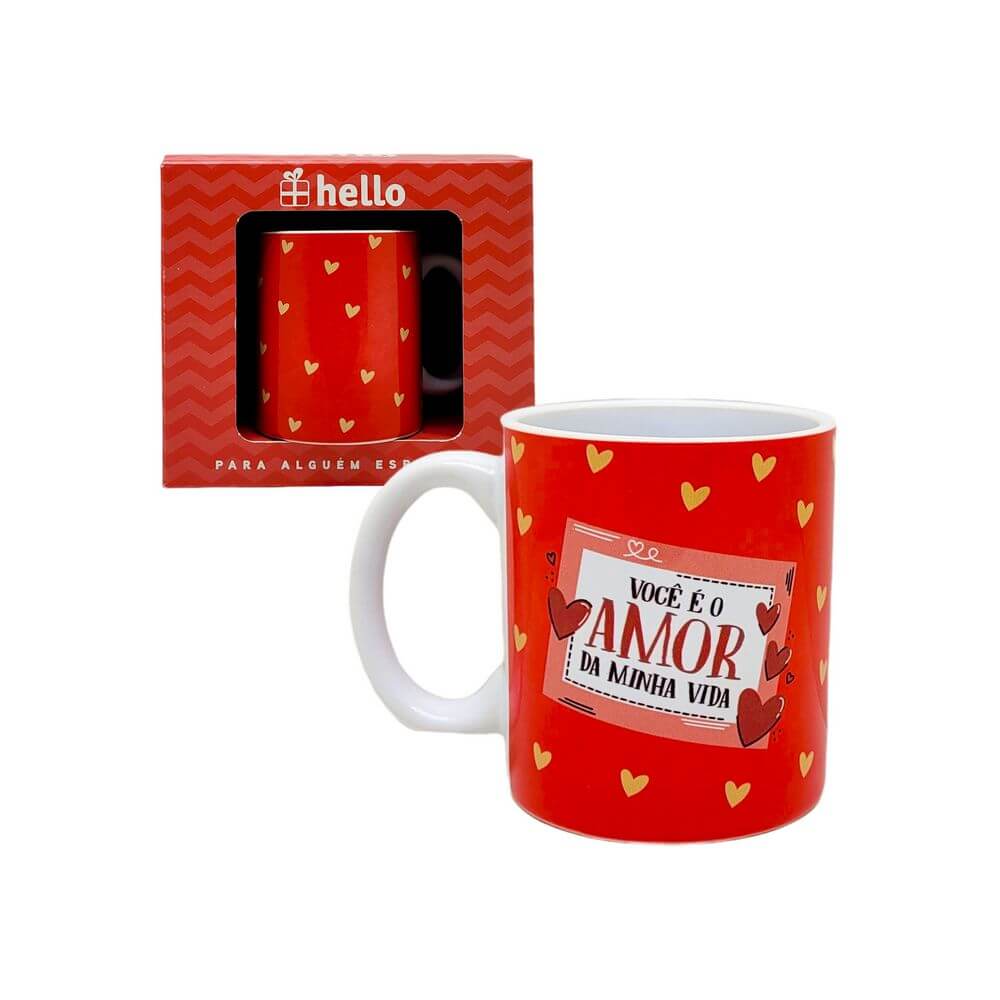 CANECA GM AMOR DA MINHA VIDA 330ML N22-1 CANECA AMOR DA MINHA VIDA 330ML N22-1, CANECA AMOR, CANECA PRESENTE, CANECA DE CERAMICA, CANECA HELLO, CANECA, AMOR, AMOR DA MINHA VIDA, DIA DOS NAMORADOS Cozinha