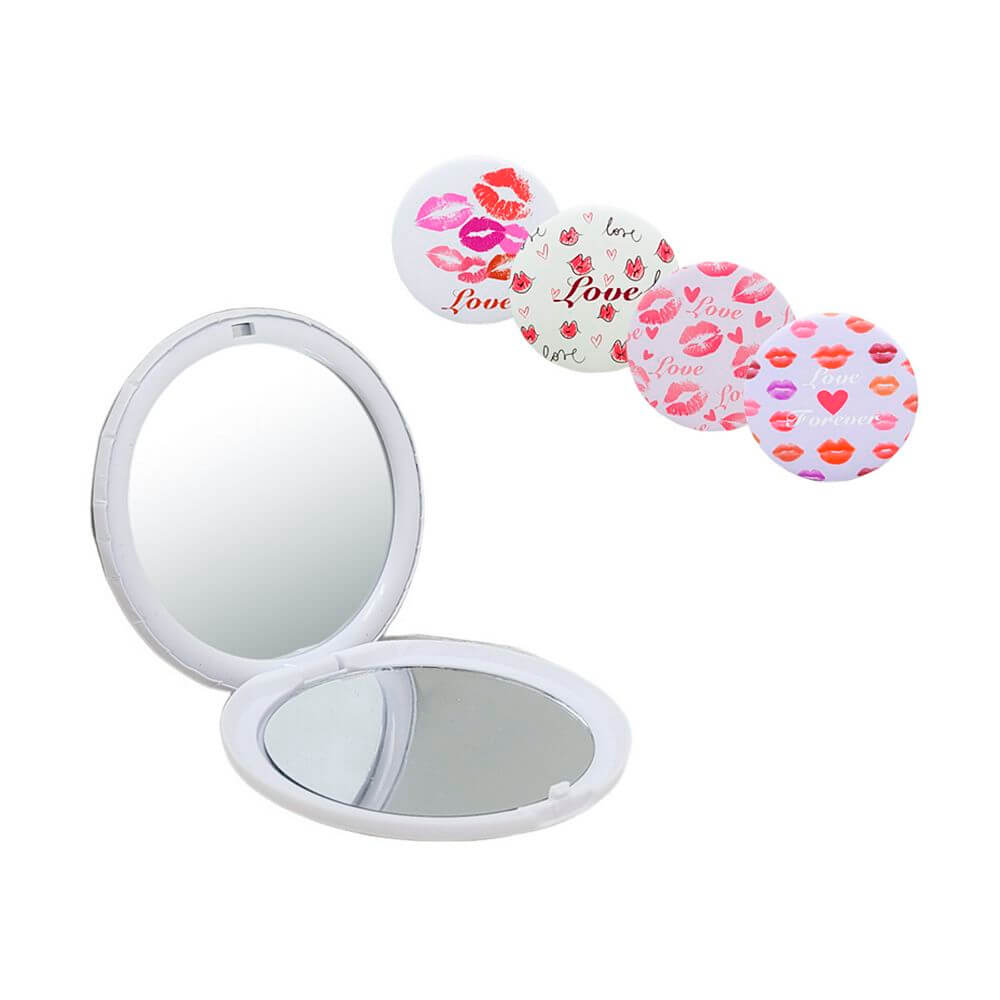 ESPELHO DE BOLSO PLASTICO ESP20-9 ESPELHO DE BOLSO ESP20-9, ESPELHO, ESPELHO DE BOLSO, ESPELHO ESTAMPADO, ESPELHO BEIJO, ESPELHO DE PLASTICO, ARTIGOS COSMETICOS Beleza & Saude