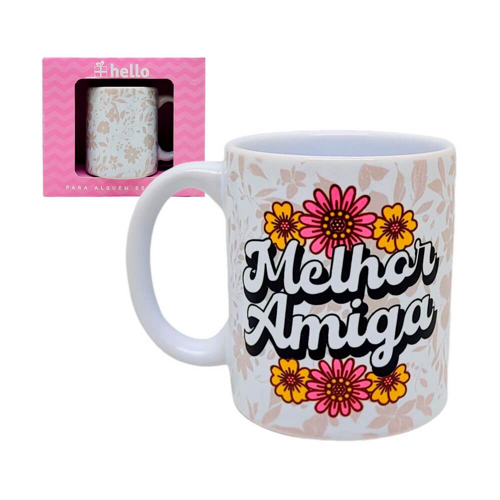 CANECA GM MELHOR AMIGA 330ML A27-1 CANECA MELHOR AMIGA 330ML A27-1, CANECA MELHOR AMIGA, CANECA AMIGA, CANECA PRESENTE, CANECA DE CERAMICA, CANECA HELLO, CANECA, AMIGA, MELHOR AMIGA Cozinha