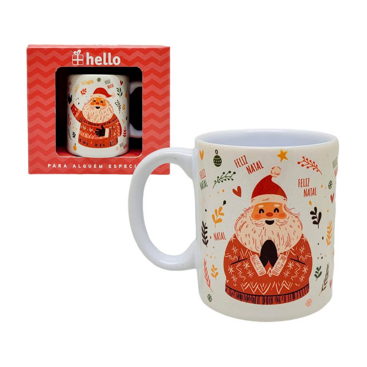 CANECA NATAL NOEL 330ML NAT-7 CANECA CERAM. NOEL 330ML NAT-7, CANECA NATAL, CANECA NOEL, CANECA PRESENTE, CANECA DE CERAMICA, CANECA HELLO, CANECA, NATAL, PAPAI NOEL-Natal e Ano Novo