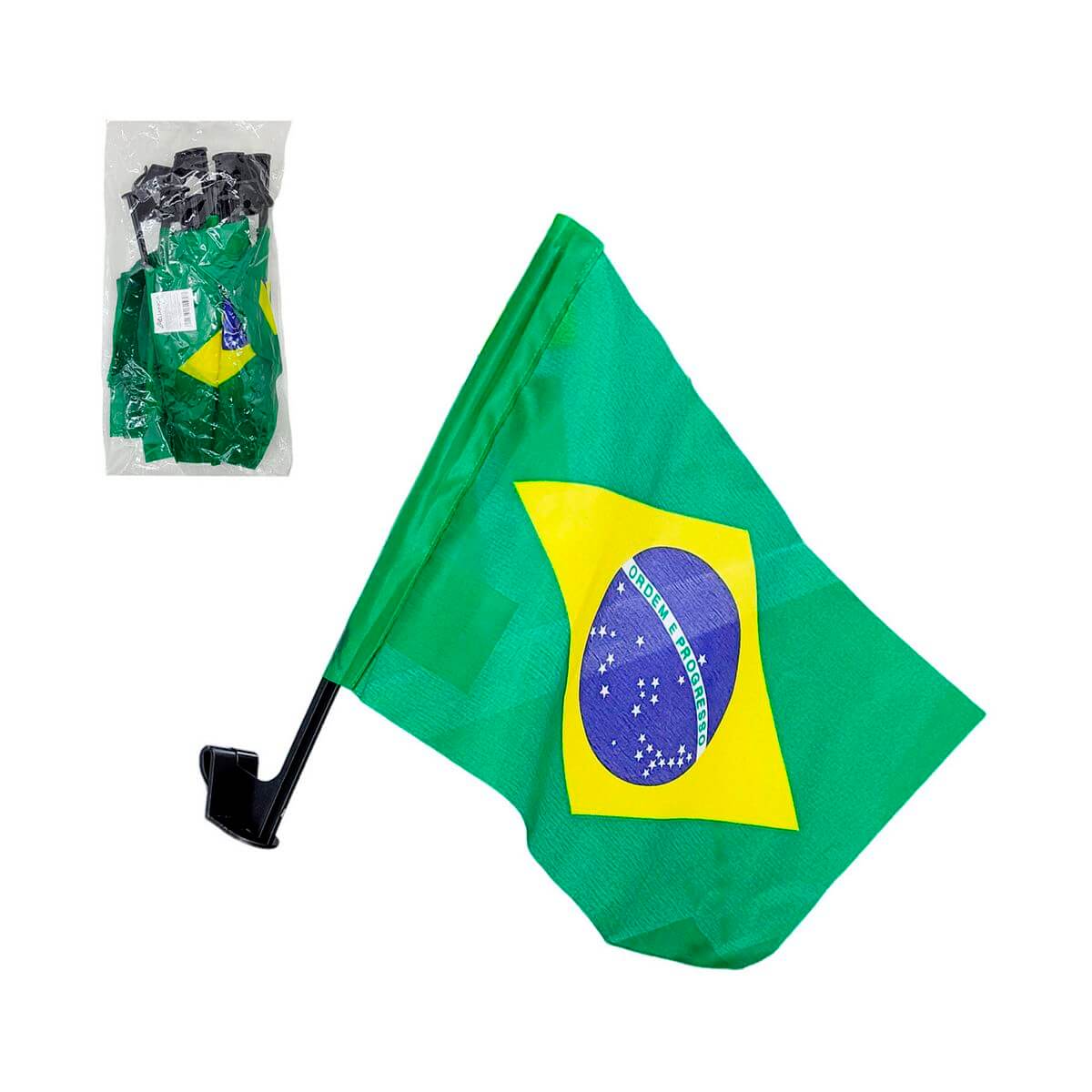 BANDEIRA BRASIL P/ CARRO POLIESTER C/10 30X20CM AX20874 BANDEIRA BRASIL P/ CARRO PCT/10 AX20874, BANDEIRA, BANDEIRA BRASIL, BANDEIRA PARA CARRO, PACOTE BANDEIRAS, BRASIL, COPA Produtos de Época