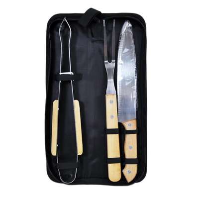 KIT P/ CHURRASCO 3 PCS 143184 Cozinha