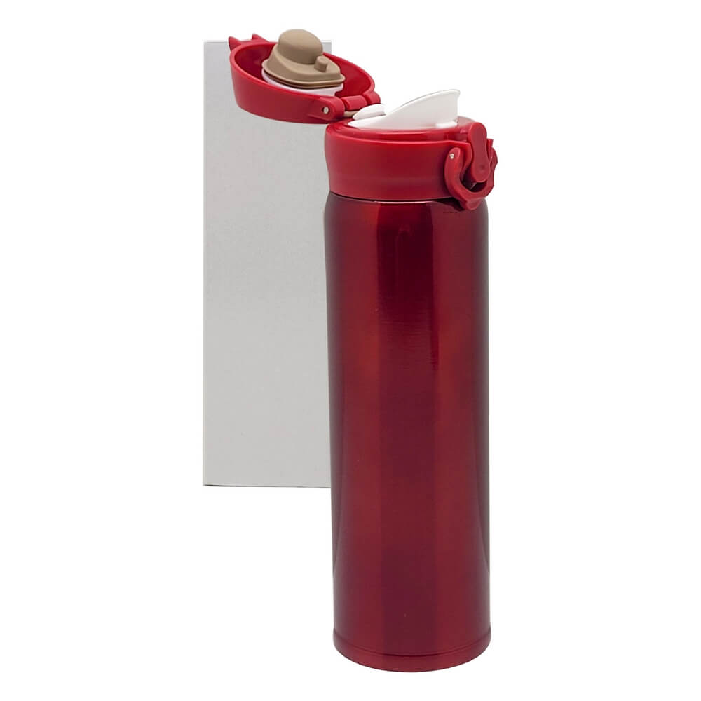 GARRAFA TERMICA 425ML VERMELHO 143362V GARRAFA TERM. VERMELHO 425ML 143362V, GARRAFA TERMICA VERMELHA, GARRAFA VERMELHA, GARRAFA METAL VERMELHA, GARRAFA 425ML, GARRAFA Cozinha