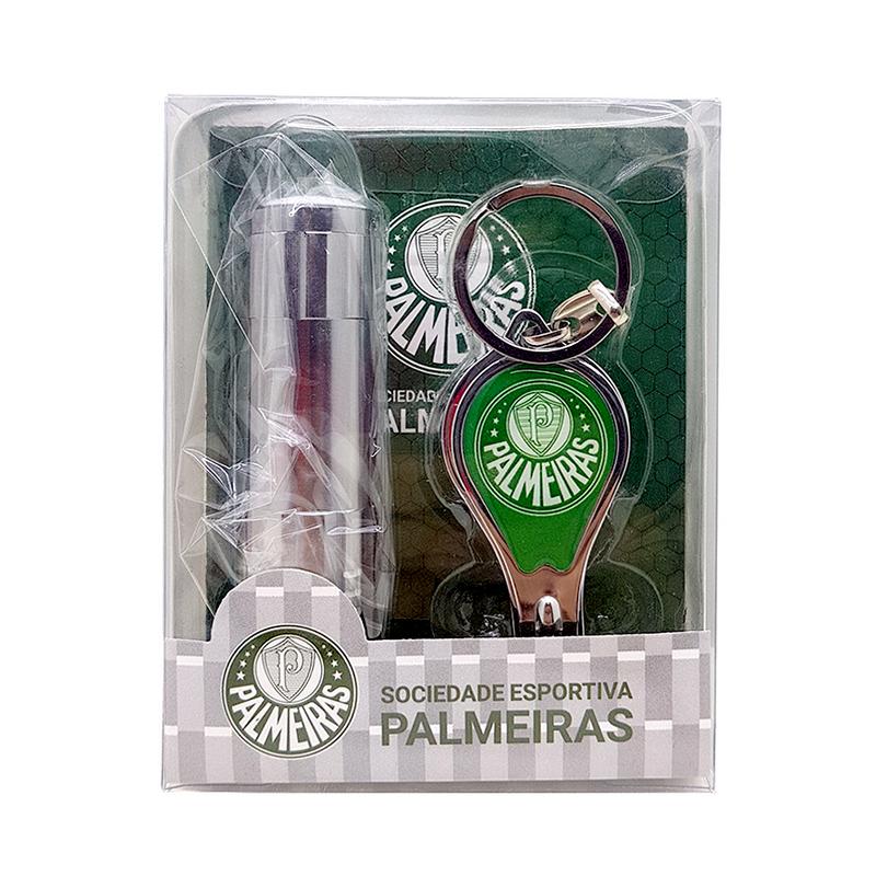 CORTADOR UNHA +LANTERNA PAL JY1016CZ-3 KIT CORTADOR UNHA LANTERNA PALMEIRAS, KIT CORTADOR UNHAS TIME, CORTADOR UNHA PALMEIRAS Times de Futebol
