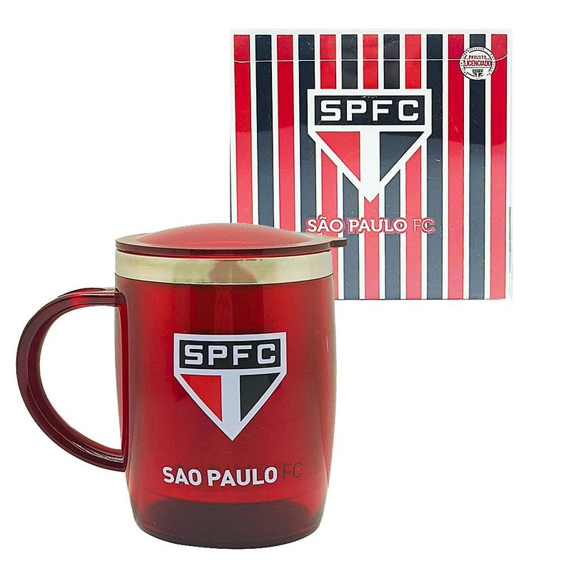 CANECA TERMICA INOX SAO PAULO 450ML QH002AZ-2 CANECA TERMICA INOX SAO PAULO, CANECA INOX SAO PAULO, CANECA TERMICA SAO PAULO, CANECA SAO PAULO, SAO PAULO, FUTEBOL, TIME FUTEBOL Times de Futebol