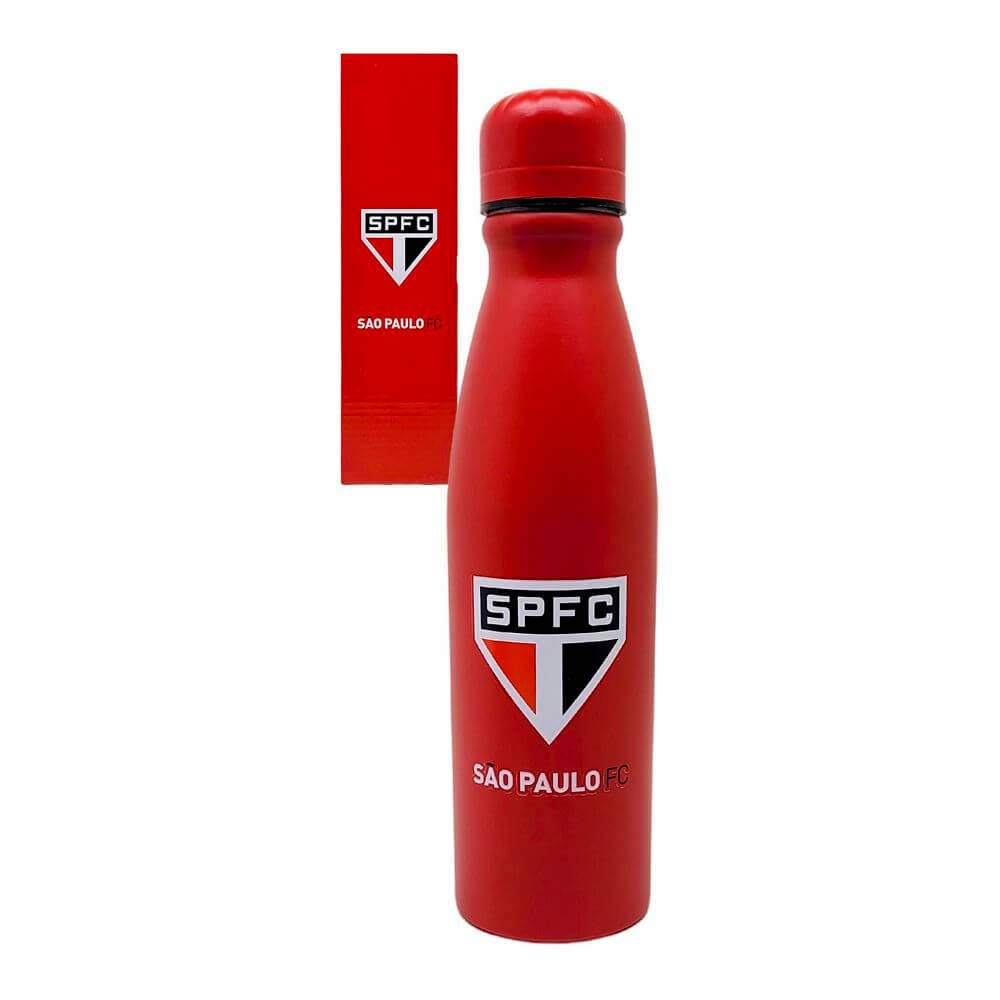 GARRAFA ALUM. SAO PAULO 600ML QH072-2 GARRAFA ALUM. SAO PAULO 600ML QH072-2, GARRAFA, GARRAFA DE ALUMINIO, GARRAFA SAO PAULO, GARRAFA 600ML, SAO PAULO, FUTEBOL Times de Futebol