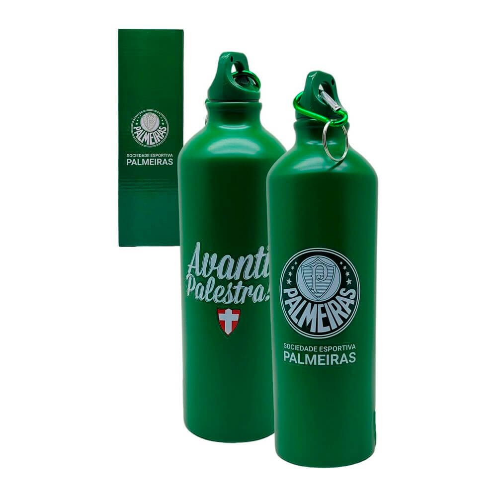 GARRAFA ALUM. PALMEIRAS 750ML QH075-3 GARRAFA ALUM. PALMEIRAS 750ML QH075-3, GARRAFA, GARRAFA DE ALUMINIO, GARRAFA PALMEIRAS, GARRAFA 750ML, PALMEIRAS, FUTEBOL Times de Futebol