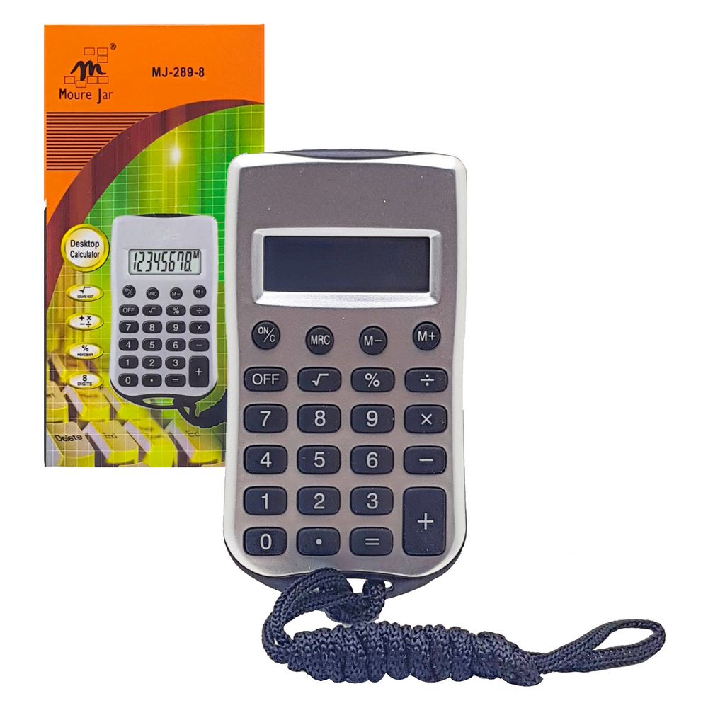 CALCULADORA C/ CORDAO 8 DIGITOS MJ-289-8 CALCULADORA C/ CORDAO MJ-289-8, CALCULADORA COM CORDAO, CALCULADORA DE BOLSO, CALCULADORA BOLSO 8 DIGITOS, CALCULADORA 8 DIGITOS, CALCULADORA BOLSO, CALCULADORA Material Escritório