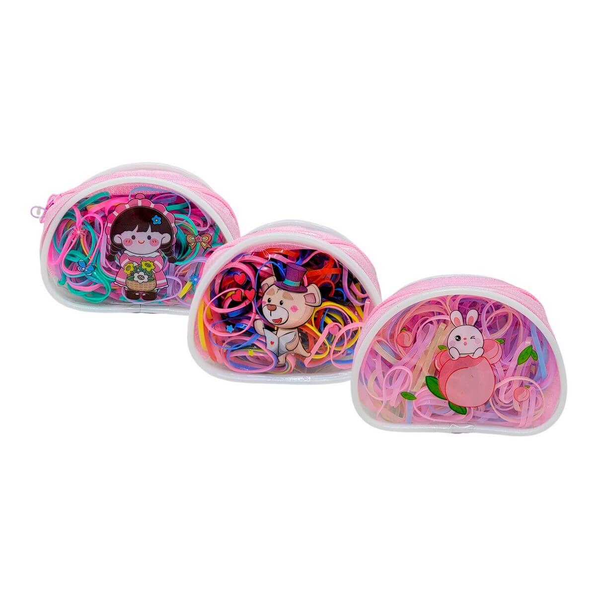 ELASTICO SILICONE NA BOLSA RT790704 MINI ELASTICOS P/ CABELO RT790704, ELASTICO, MINI ELASTICO, CABELO, CABECA, ARTIGOS COSMETICOS Beleza & Saude