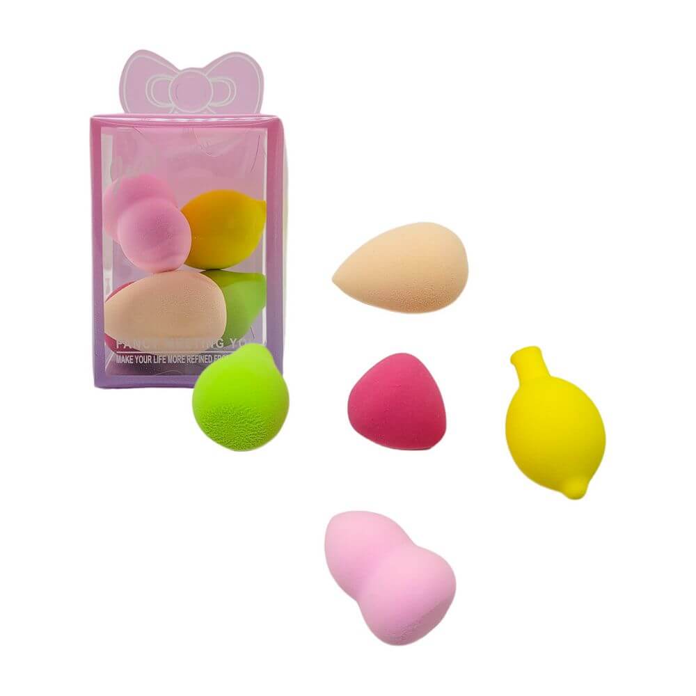 ESPONJA P/ MAQUIAGEM 5PCS 10382 KIT ESPONJAS 10382, ESPONJA DE MAQUIAGEM, MAQUIAGEM, ARTIGOS COSMETICOS, MINI LTT Beleza & Saude