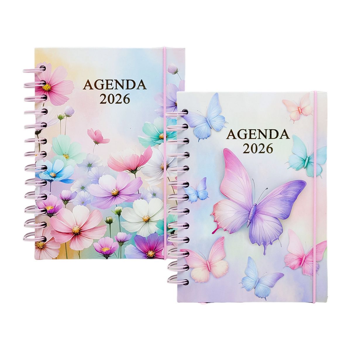 AGENDA 2026 168FLS SXFS-14393 AGENDA 2026 168FLS SXFS-14393, AGENDA, AGENDA 2026, AGENDA 168 FOLHAS, AGENDA FLOR, AGENDA BORBOLETA, ESCRITORIO, ESCOLA, PAPELARIA Material Escritório