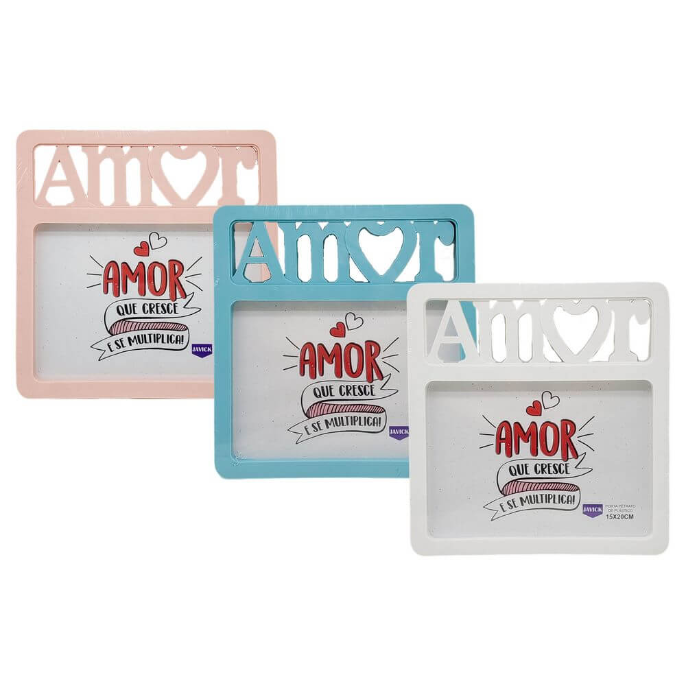 P. FOTO 3D AMOR 20X15 PR2632 P. FOTO PLASTICO 20X15 AMOR PR2632, PORTA FOTO, PORTA FOTO PLASTICO, PORTA RETRATO, PORTA RETRATO PLASTICO, MOLDURA, PORTA FOTOGRAFIA, QUADRO Fotografia
