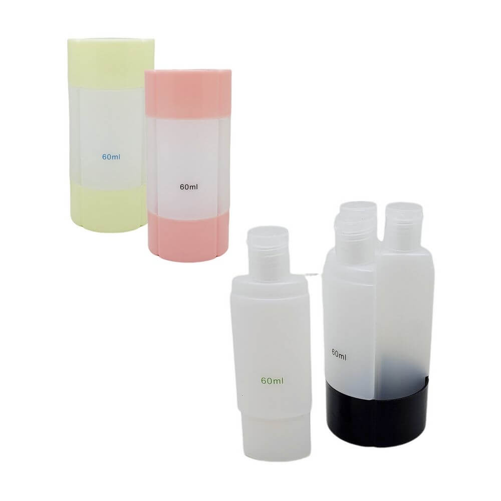 FRASCOS 4 EM 1 PLASTICO 13CM SUP025 FRASCO 4 EM 1 PLASTICO SUP025, FRASCO, FRASCO 60ML, FRASCO DE PLASTICO, 4 EM 1-Banheiro & Lavanderia