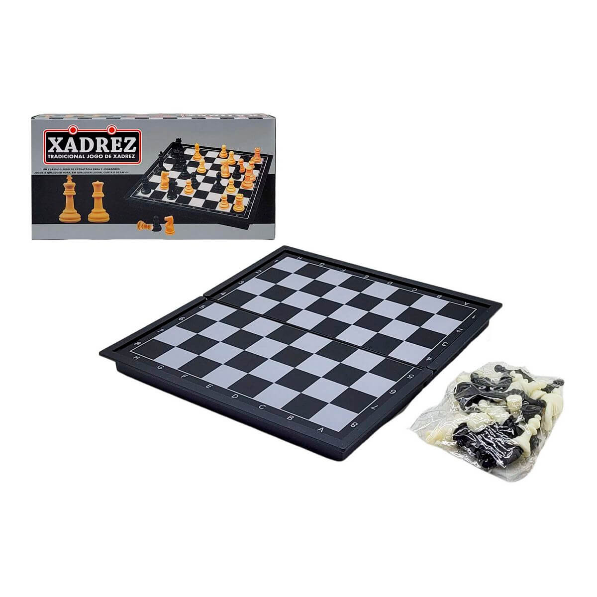 JOGO DE XADREZ MAGNETICO 1911 JOGO DE XADREZ MAGNETICO 1911, JOGO, XADREZ, XADREZ MAGNETICO, JOGO DE TABULEIRO, BRINQUEDOS-Brinquedos