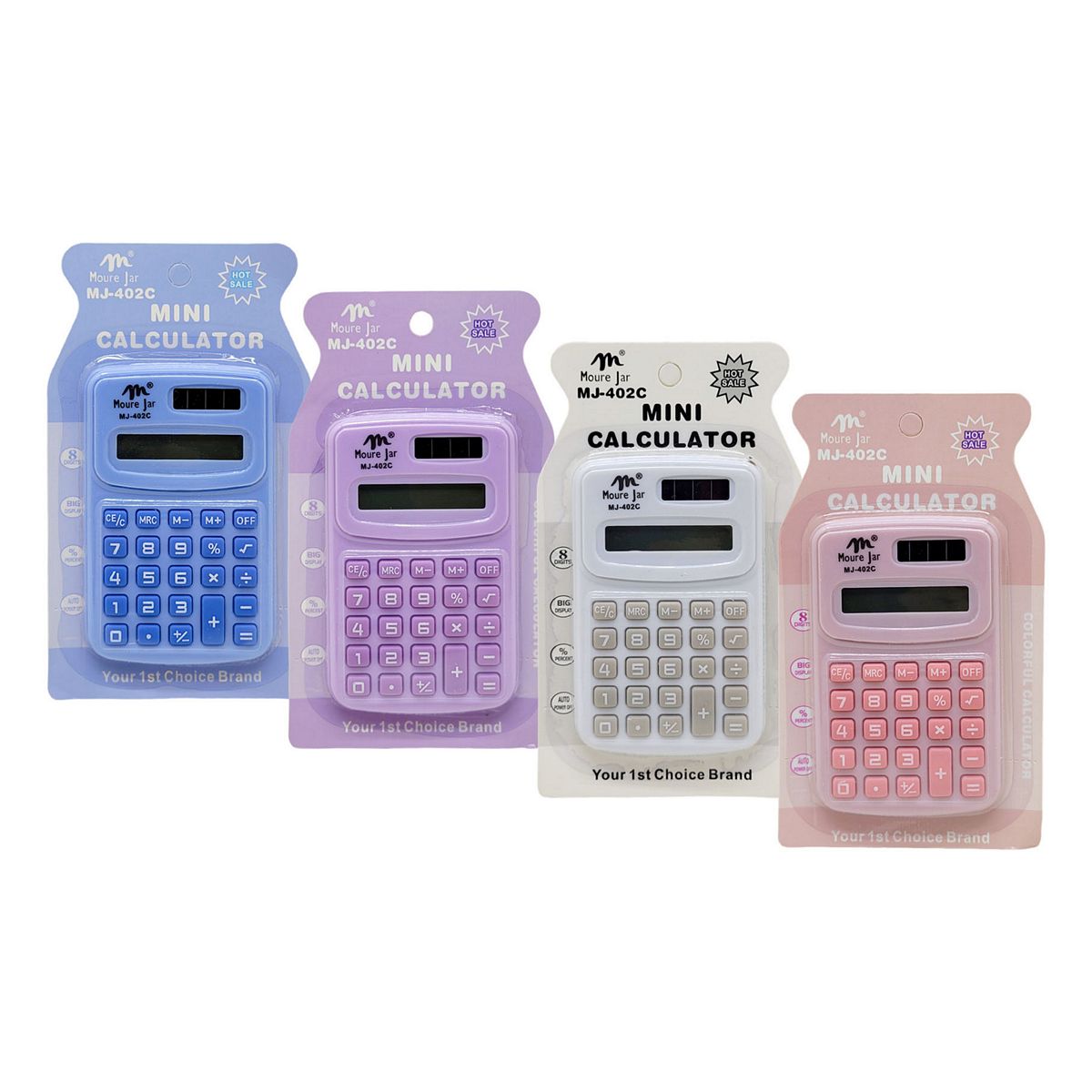CALCULADORA 8 DIGITOS 10X6CM COLOR MJ-402C CALCULADORA COLOR 8 DIGITOS MJ-402C, CALCULADORA, CALCULADORA COLOR, CALCULADORA 8 DIGITOS, CALCULADORA AZUL, ESCOLA, ESCRITORIO Material Escritório