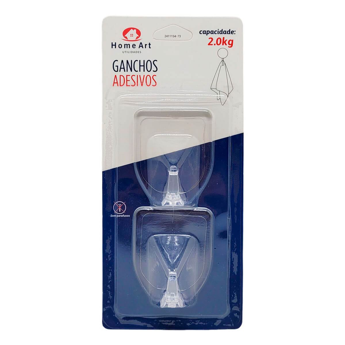 GANCHOS ADESIVOS 2PCS GH0318 GANCHOS ADESIVOS 2PCS GH0318, GANCHO, GANCHO ADESIVO, KIT GANCHOS Banheiro & Lavanderia