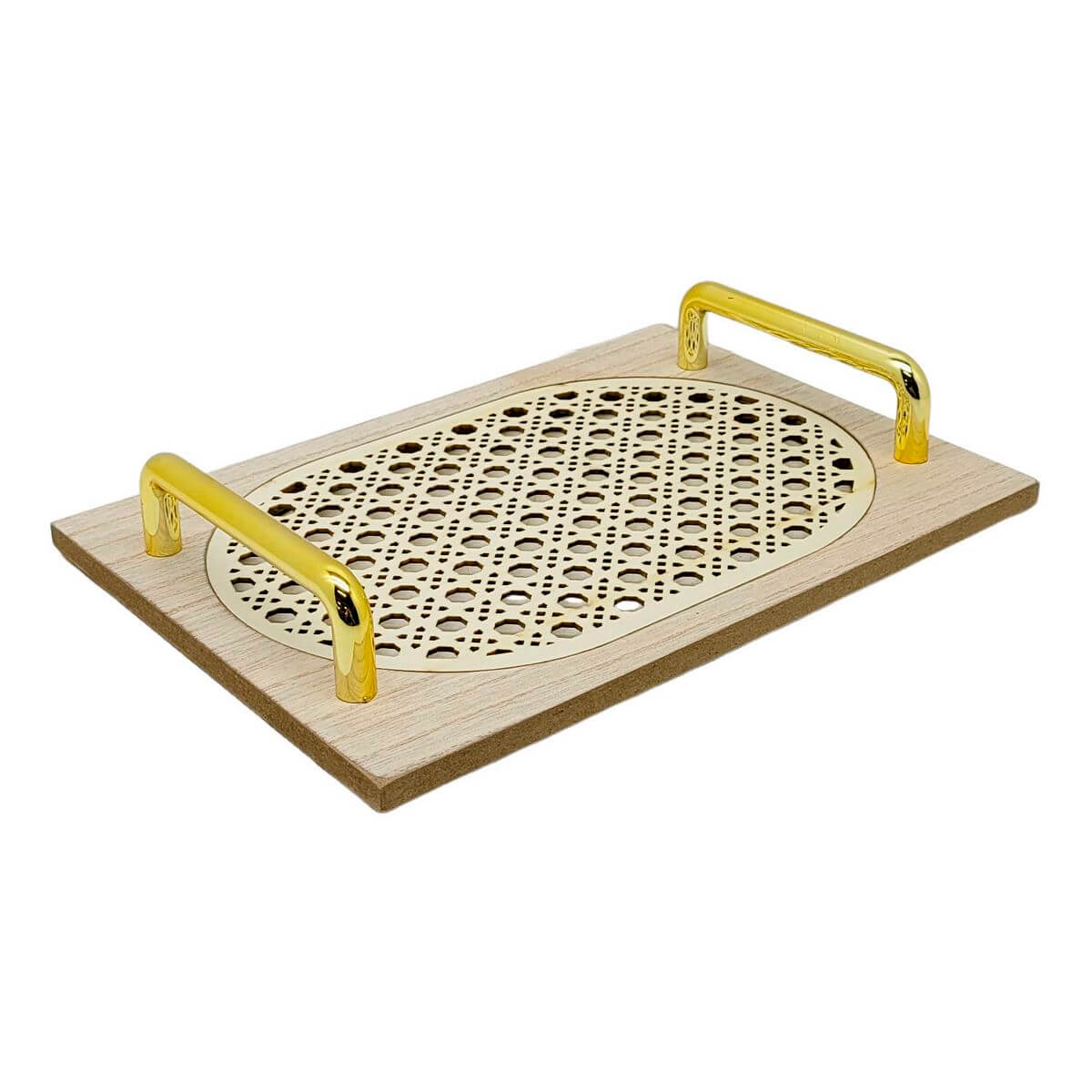 BANDEJA MDF C/ ALCA 24X17CM MDF23212 BANDEJA MDF C/ ALCA MDF23212, BANDEJA, BANDEJA DE MADEIRA, BANDEJA COM ALCA, DECORACAO, COZINHA Decoracao e Presentes