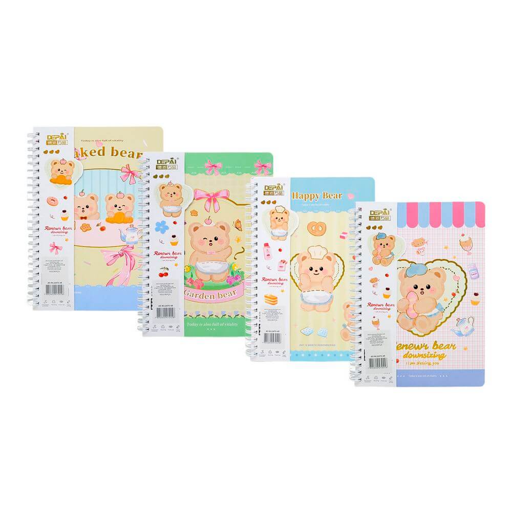 CADERNO DE ANOTACAO 21CM 70FLS MJ2470-45 CADERNO P/ ANOTACOES 70FLS MJ2470-45, CADERNO, CADERNO PARA ANOTACOES, CADERNO 70 FOLHAS, CADERNO URSO, CADERNO FOFINHO, ESCOLA, PAPELARIA Material Escolar e Papelaria