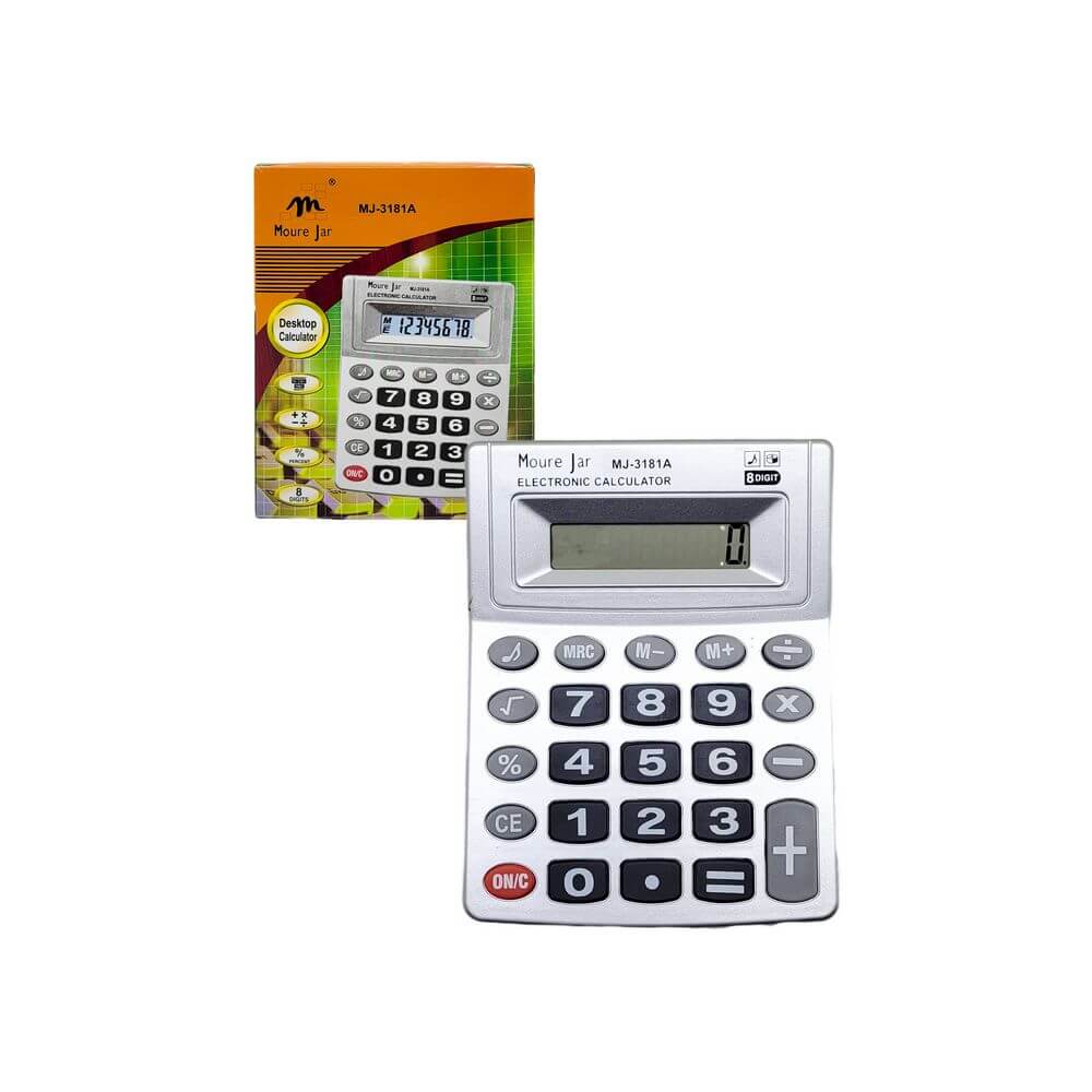 CALCULADORA 8 DIGITOS MJ-3181A CALCULADORA 8 DIGITOS MJ-3181A, CALCULADORA, CALCULADORA 8 DIGITOS, MATERIAL ESCOLAR, CALCULAR, MATERIAL ESCRITORIO Material Escritório