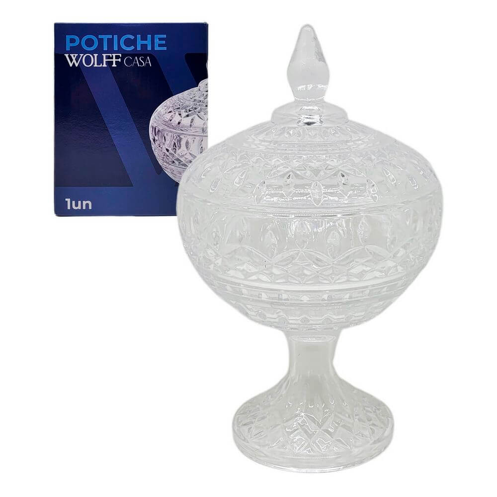 BOMBONIERE POTICHE LYS 14X22CM 28056 POTICHE C/ PE LYS 14X22CM 28056, POTICHE, POTICHE COM PE, POTICHE LYS, POTICHE 22CM, POTICHE DE CRISTAL, DECORACAO, BOMBONIERE Cozinha