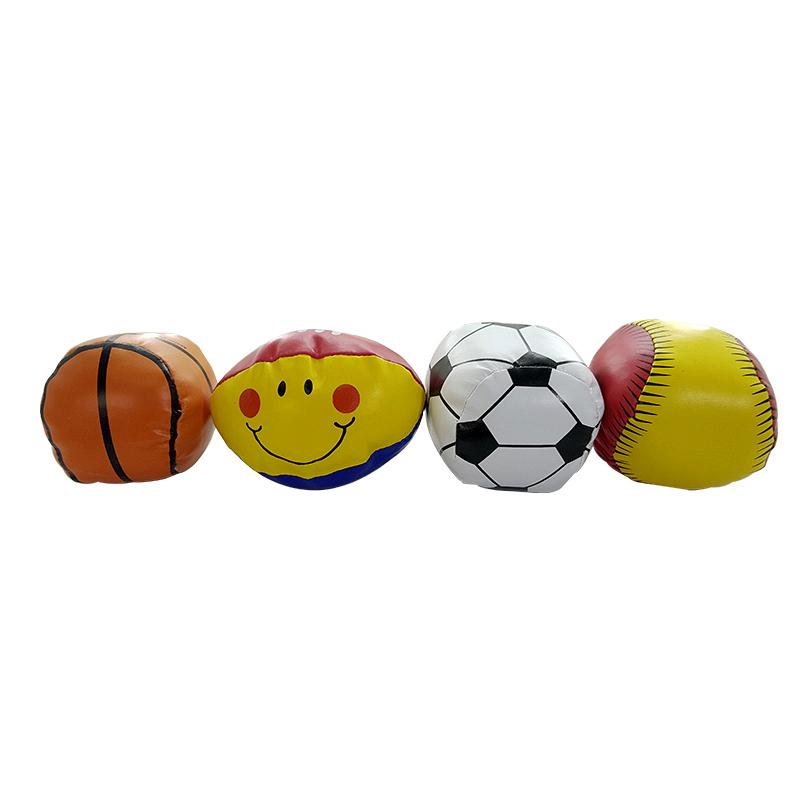 BRINQUEDO ALMOFADADO C/ 4 PCS 25X22CM PI3250 CONJUNTO BOLAS MACIAS, CONJUNTO BOLAS INFANTIL, BOLAS ALGODAO BEBE, BOLAS MACIAS CRIANCA Brinquedos