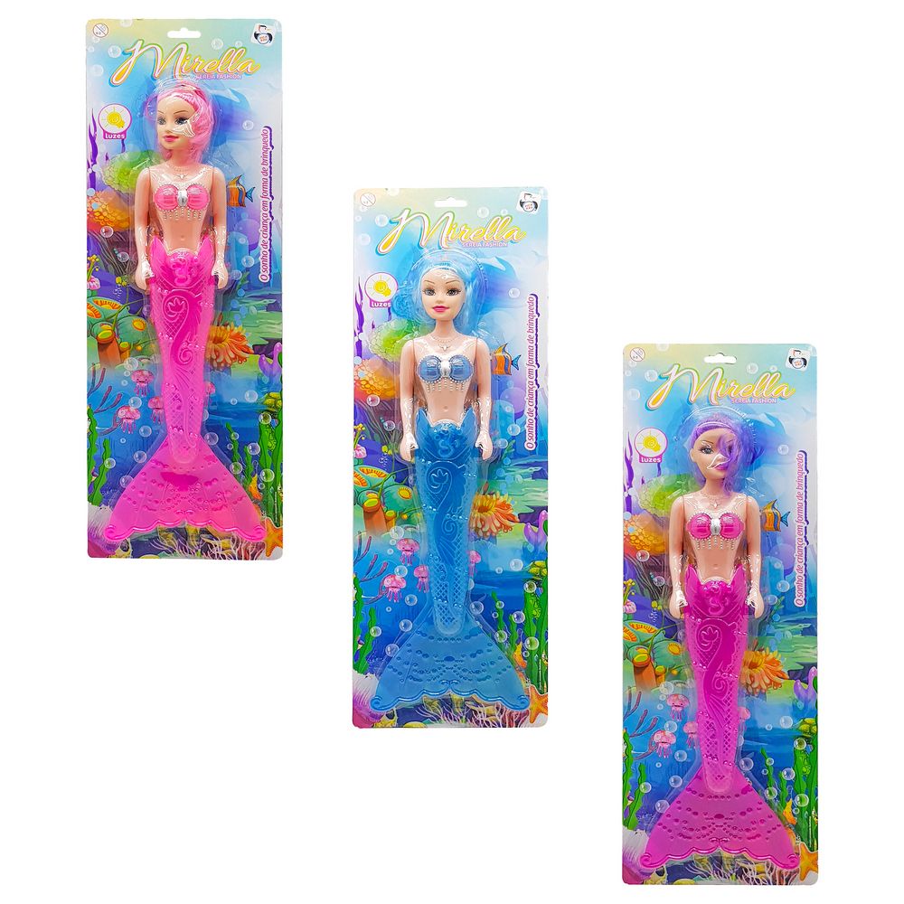 BONECA FADA SEREIA C/ LUZ MIRELLA 58CM PI3924 BONECA MIRELLA SEREIA C/ LUZ PI3924, BONECA MIRELLA SEREIA COM LUZ, BONECA SEREIA GRANDE, SEREIA COM LUZ, SEREIA Brinquedos