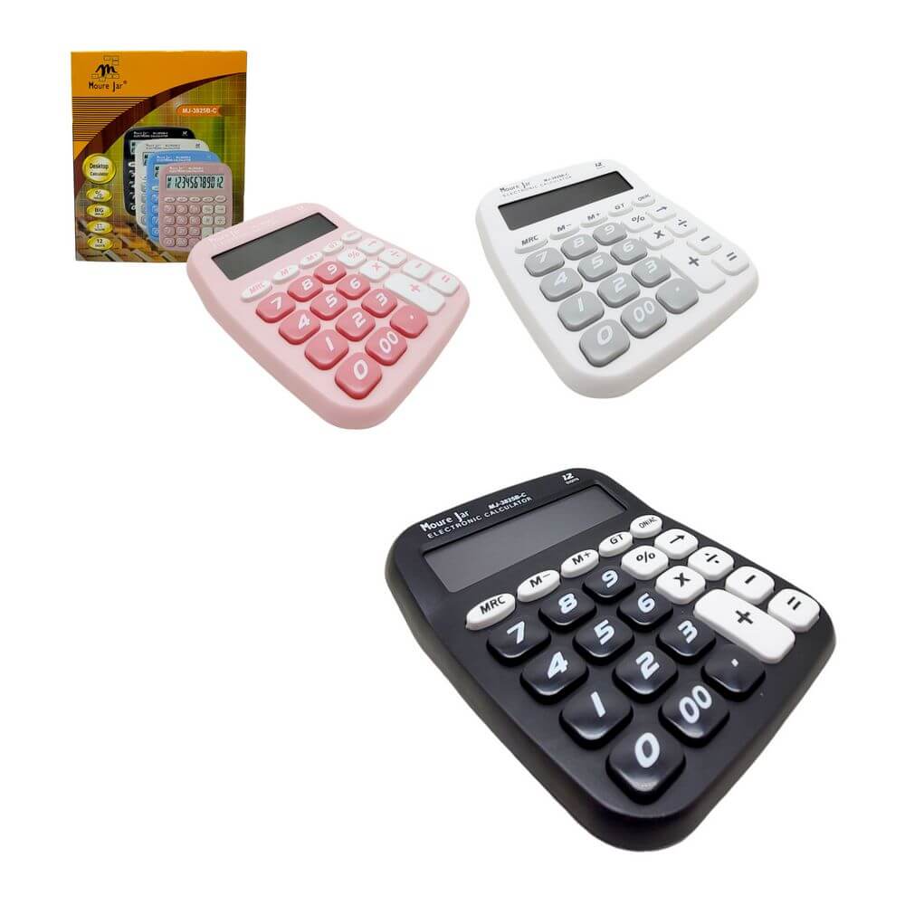 CALCULADORA 12 DIGITOS COLOR MJ-3825B-C CALCULADORA COLOR 12DIGITOS MJ-3825B-C, CALCULADORA, CALCULADORA COLORIDA, CALCULADORA 12 DIGITOS, CALCULOS, MATEMATICA Material Escritório