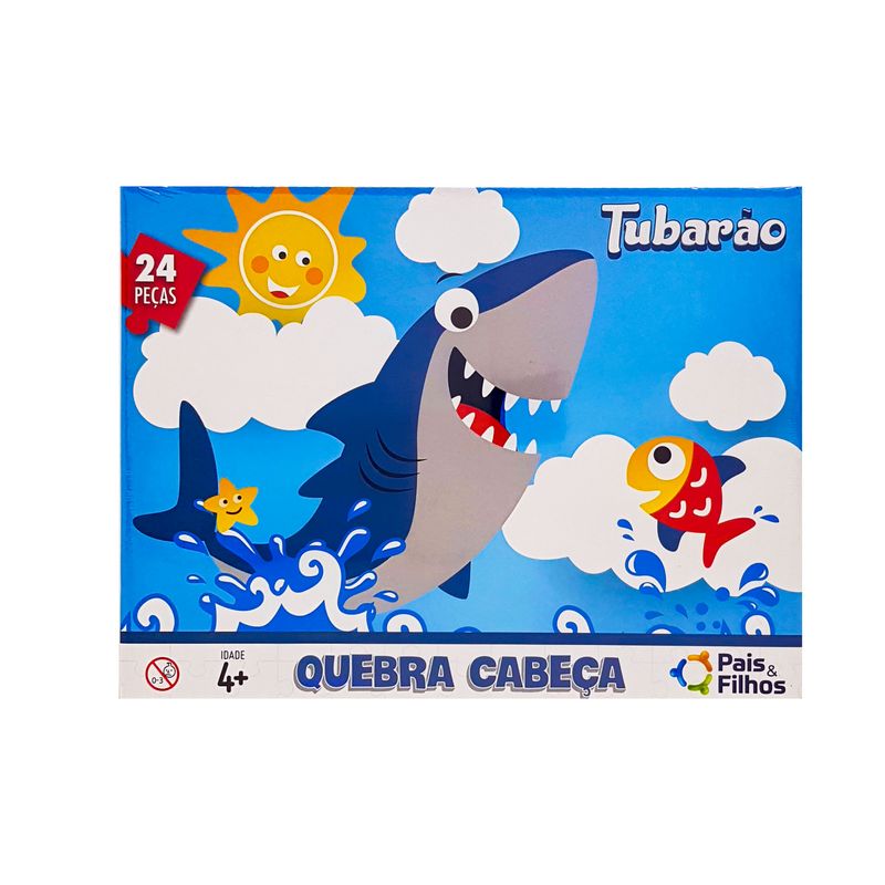 QUEBRA CABECA 24PCS TUBARAO 0998 JOGOS TABULEIROS, JOGOS, JOGO QUEBRA CABECA Brinquedos