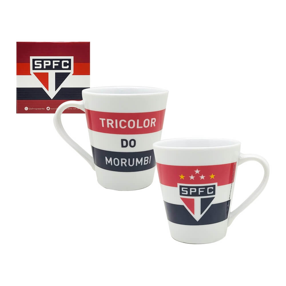 CANECA CERAMICA SAO PAULO 290ML 22136 CANECA PORC. SAO PAULO 290ML 22136, CANECA PORCELANA SAO PAULO, CANECA SAO PAULO ALLMIX, CANECA SAO PAULO, CANECA TRICOLOR, CANECA TIME FUTEBOL, CANECA PORCELANA, CANECA Times de Futebol