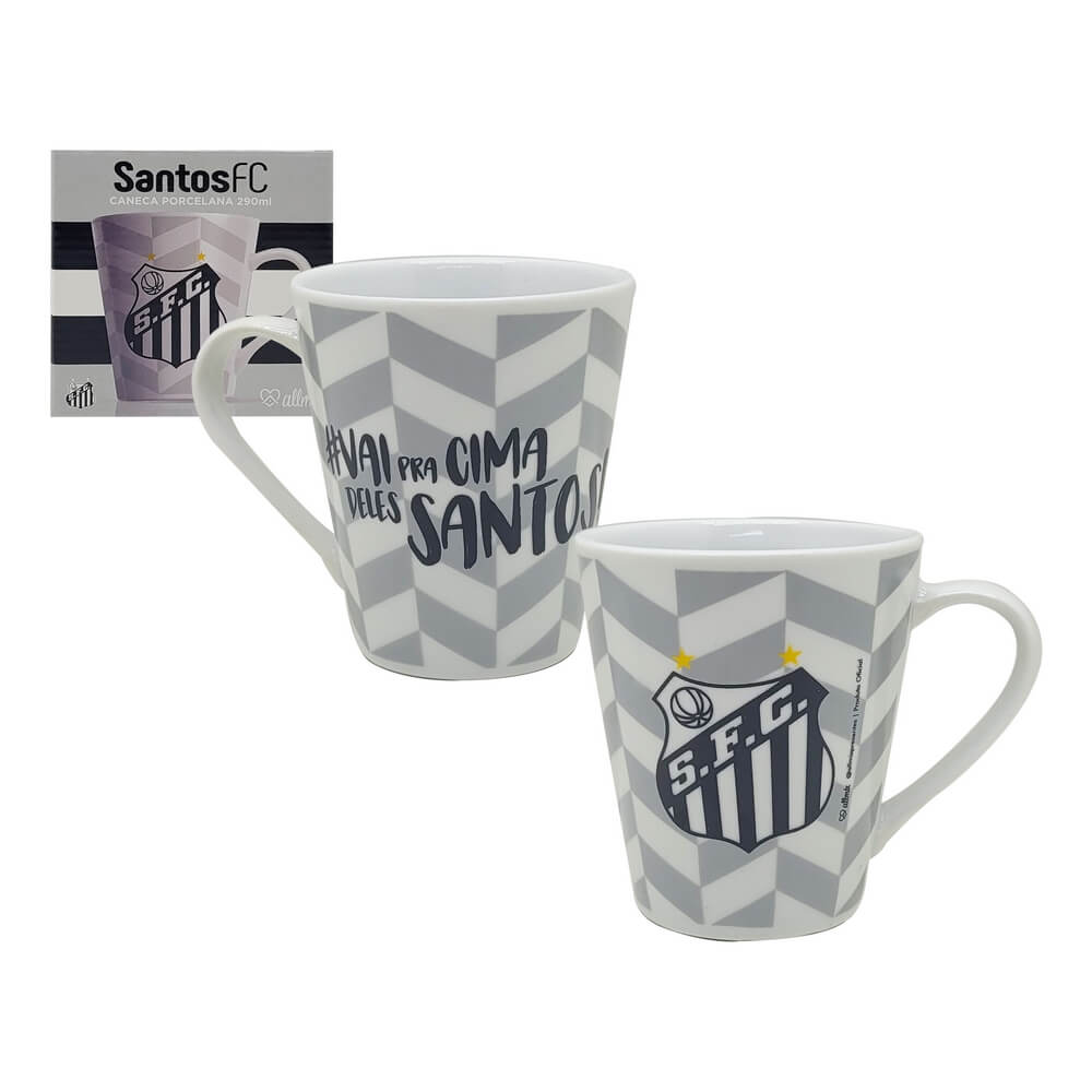 CANECA CERAMICA SANTOS 290ML 22137 CANECA CERAMICA SANTOS 290ML 22137, CANECA CERAMICA SANTOS, CANECA PORCELANA SANTOS, CANECA PORCELANA, CANECA SANTOS, CANECA TIME FUTEBOL, SANTOS Times de Futebol