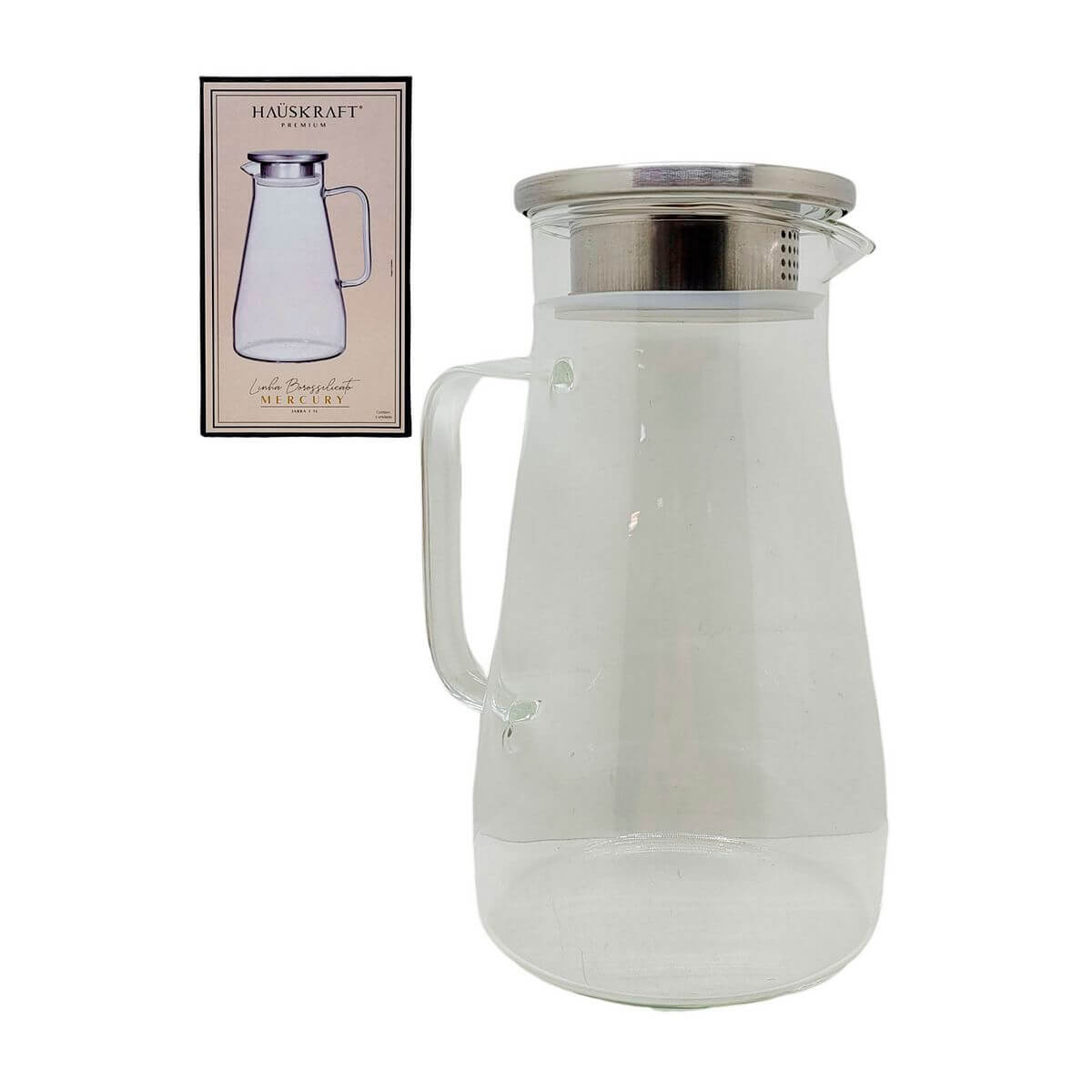 JARRA BORO MERCURY 1,5L JARR021 JARRA BORO MERCURY 1,5L JARR021, JARRA, JARRA DE BOROSSILICATO, 1,5L, COZINHA, HAUSKRAFT Cozinha
