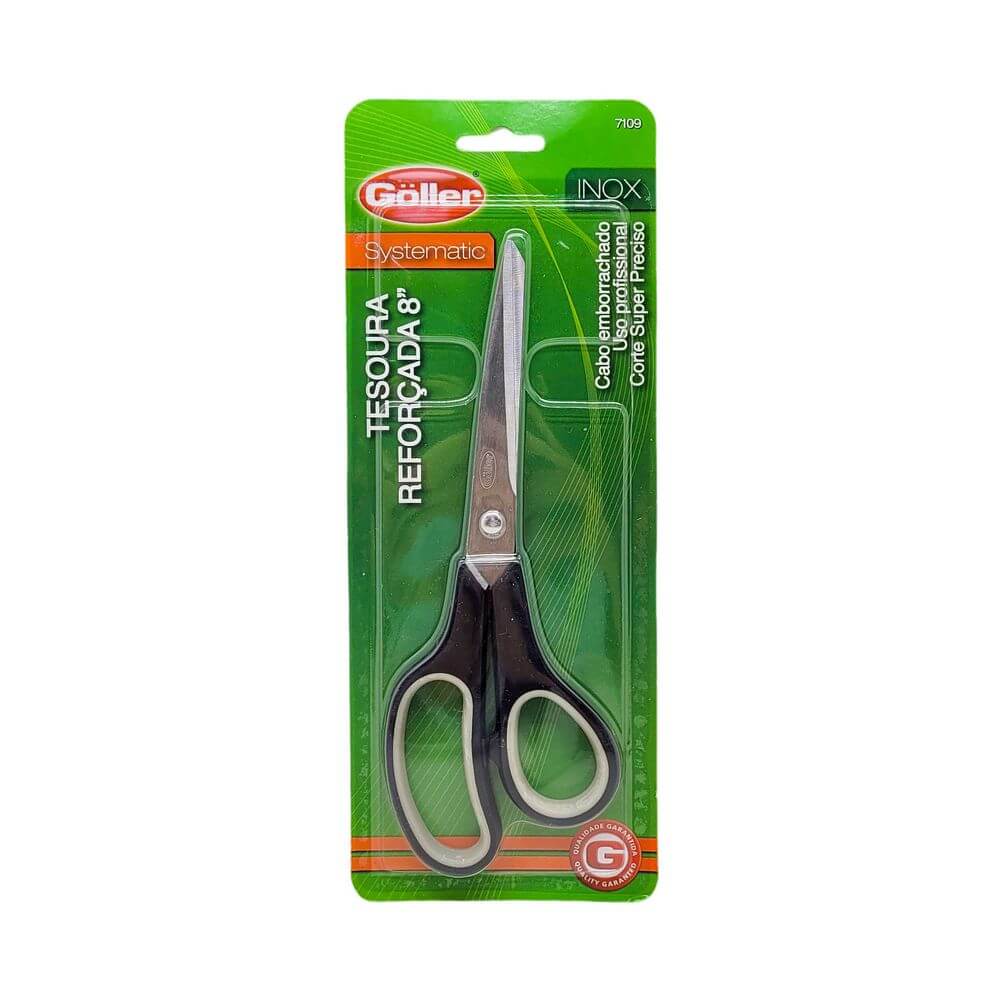 TESOURA REFORCADA 8 POL. 7109 TESOURA REFORCADA 8 POL. 7109, TESOURA, TESOURA REFORCADA, TESOURA 8 POLEGADAS, TESOURA GRANDE, ESCOLA, ESCRITORIO, PAPELARIA Material Escolar e Papelaria