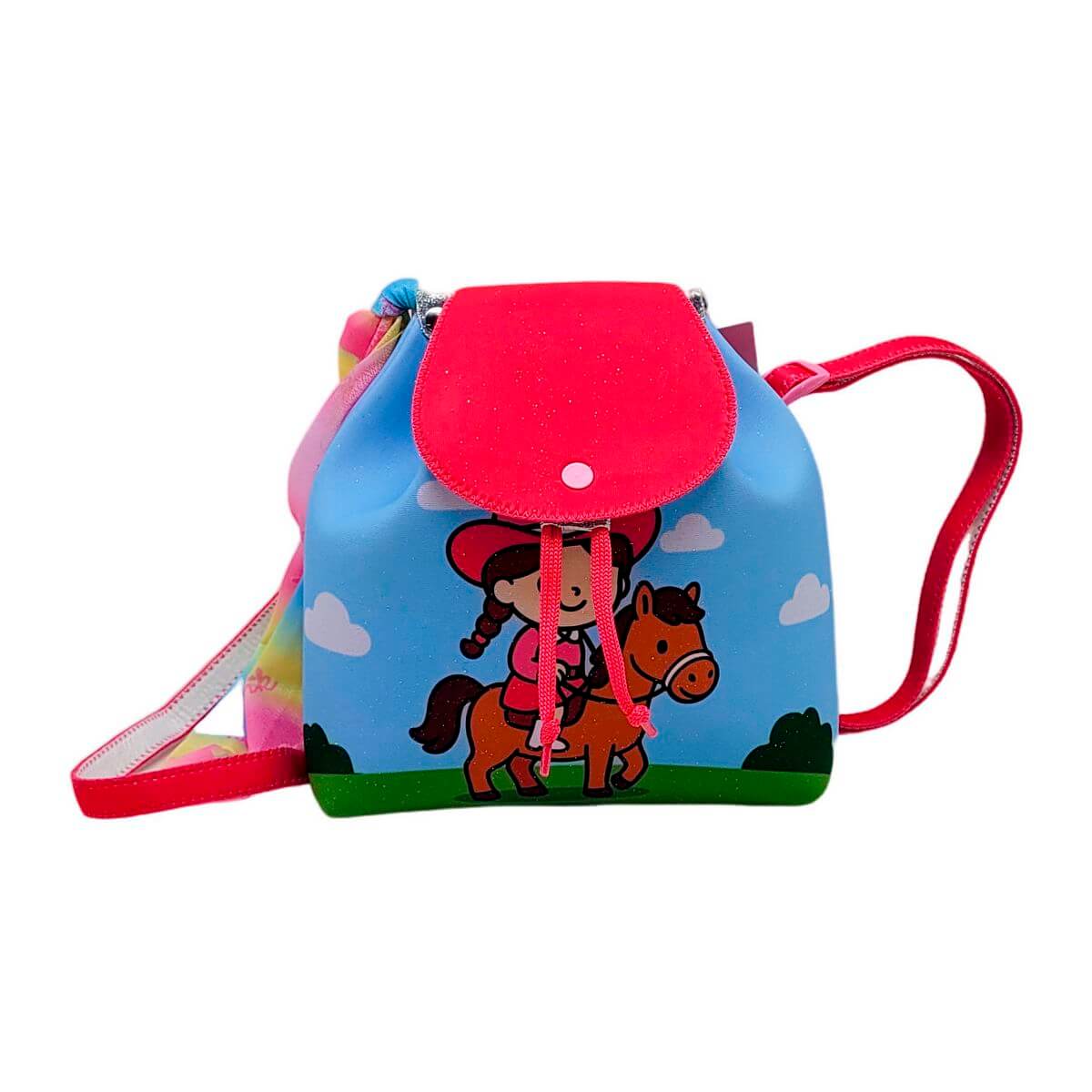 BOLSA MOCHILA COWGIRL M5552 MOCHILA C/ ABOTUADURA COWGIRL M5552, MOCHILA, MOCHILA COM ABOTUADURA, MOCHILA INFANTIL, COWGIRL Beleza & Saude
