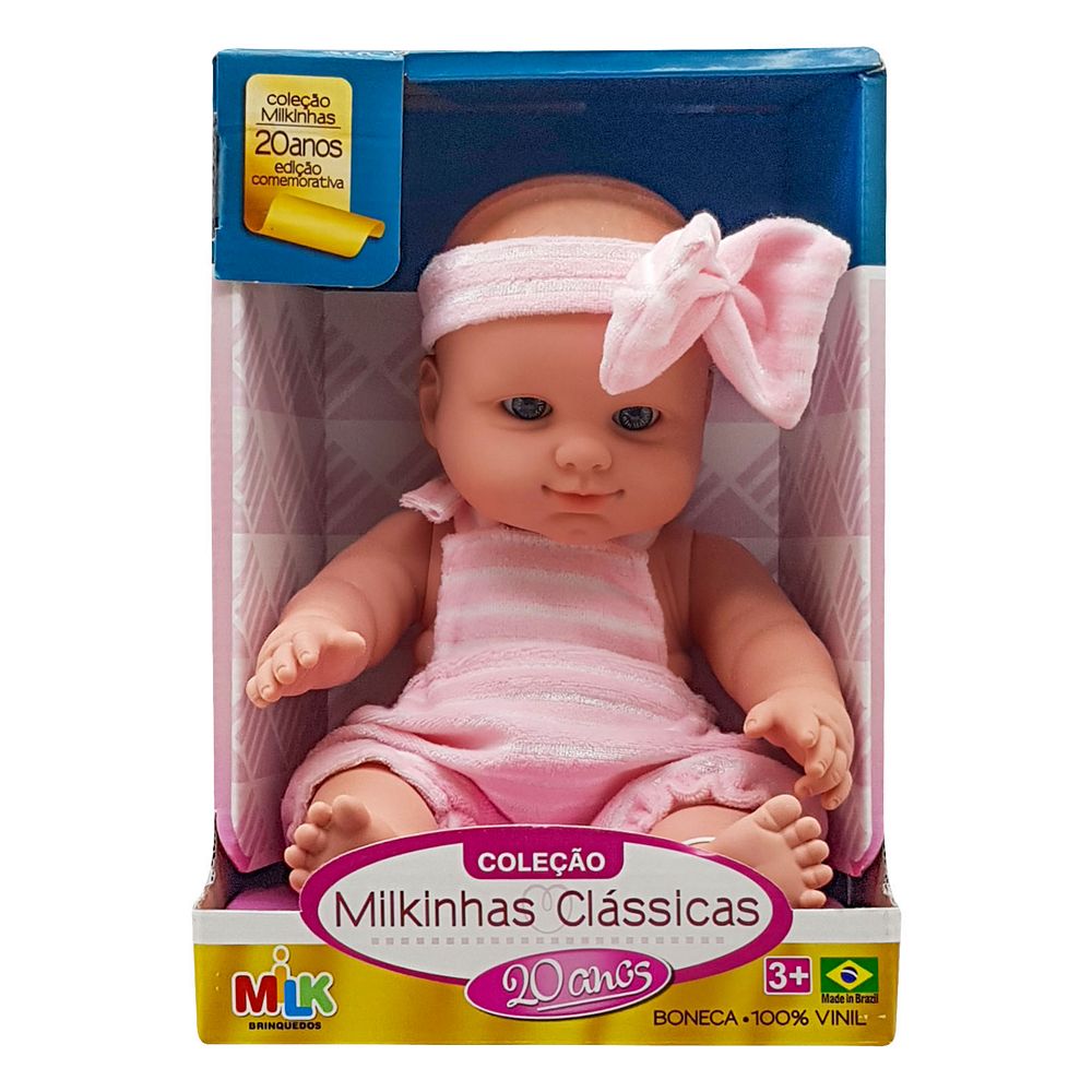 BONECA MILKINHAS CLASSICAS 547 BONECA MILKINHAS CLASSICAS 547, BONECA MILKINHAS CLASSICAS, BONECA BEBE PEQUENA, BONECA BEBE MILK, BONECA BEBE, BONECA Brinquedos
