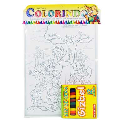 COLORINDO C/GIZ DE CERA GD 009 Brinquedos