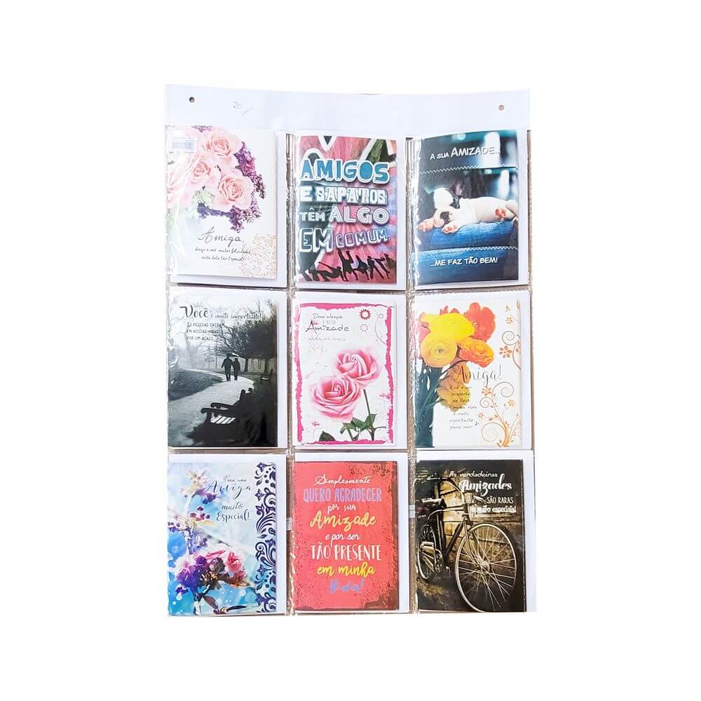 CARTOES G AMIZADE C/ 27 PCS 0558 CARTOES DE AMIZADE G CTL C/27 0558, CARTAO, CARTOES, CARTOES DE AMIZADE, CARTOES GRANDES, KIT CARTOES, CARTOES COM ENVELOPES Material Escolar e Papelaria